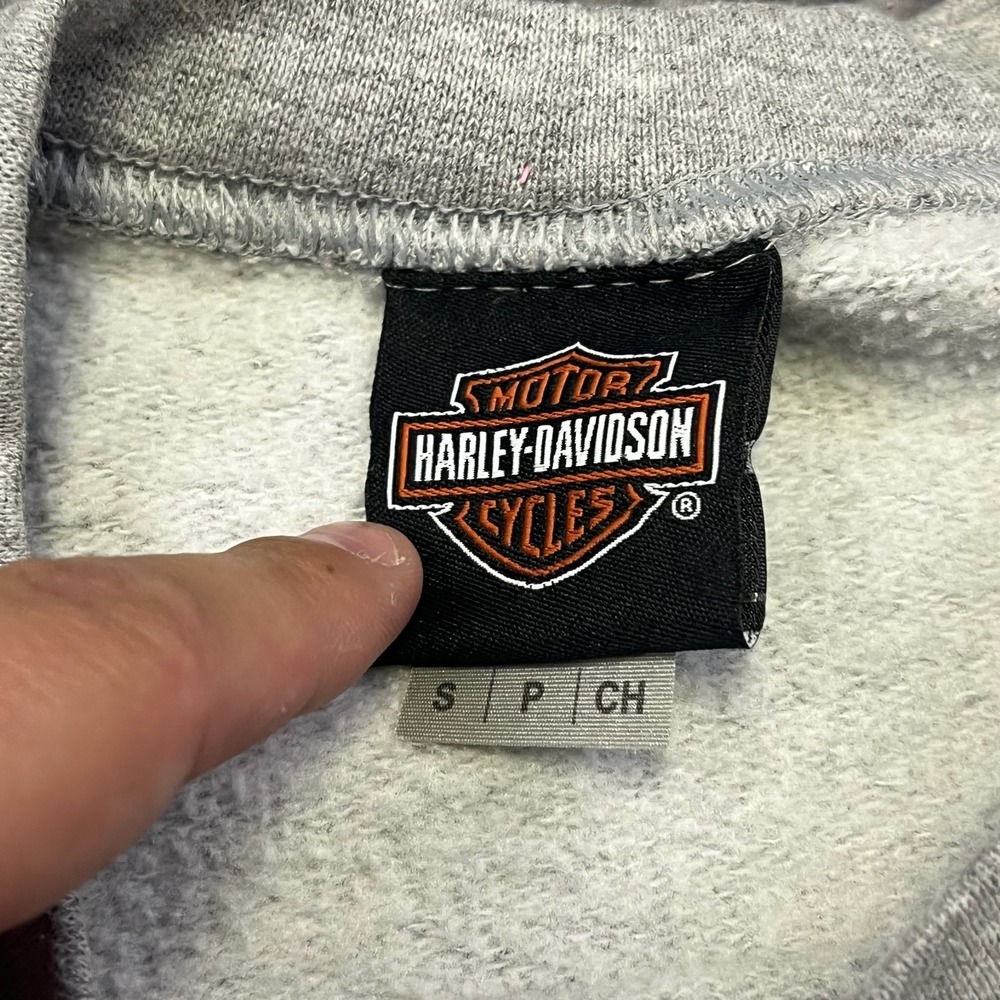 Harley Davidson Crewneck Sweatshirt Mens Small gray Biker Logo Graphic - Picture 6 of 11